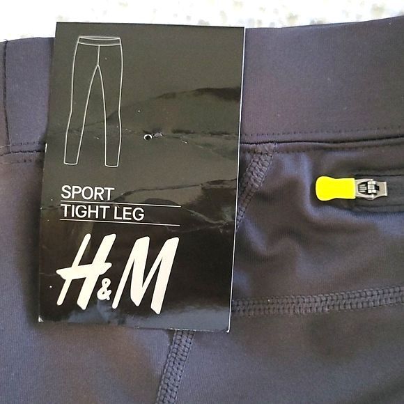 H&M Sport NWT Gray Skinny Leg Athletic Training Workout Exercise Pant sz Small - Picture 15 of 16